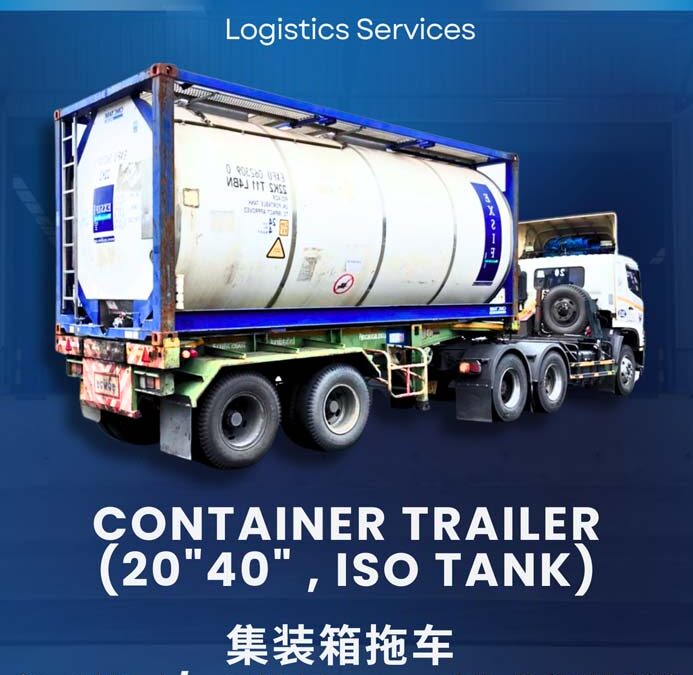 Container Trailer (20″40″ , ISO Tank)