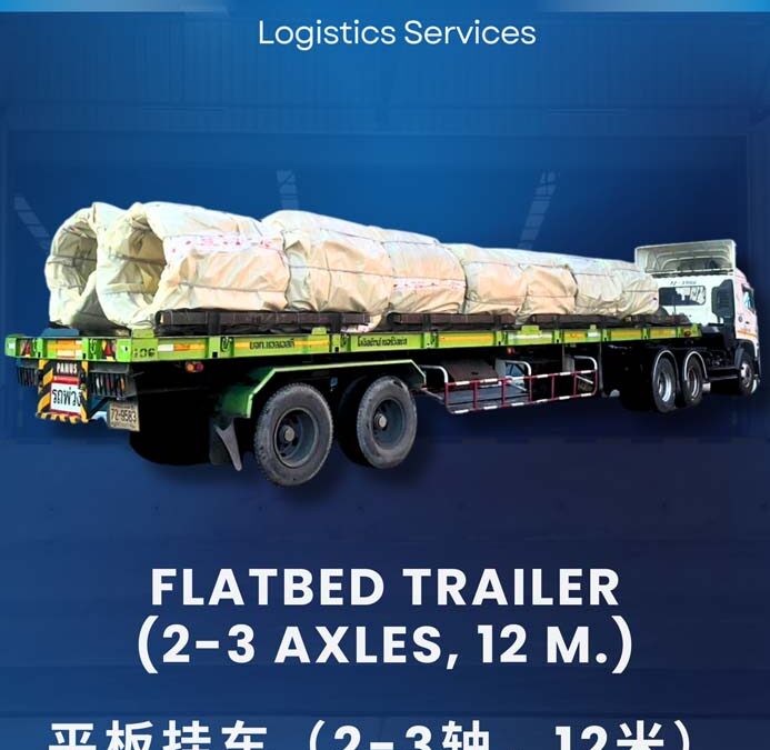 Flatbed Trailer (2-3 Axles, 12 M.)