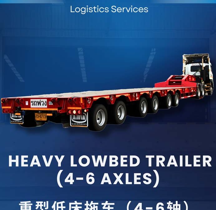 Heavy Lowbed Trailer (4-6 Axles)
